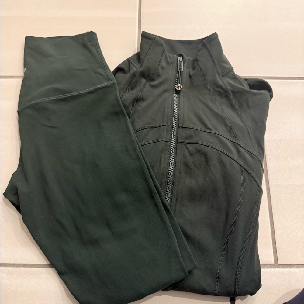 Women's Dark Green Activewear Set lululemon